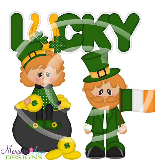 Little Leprechauns 1 SVG Cutting Files - Click Image to Close